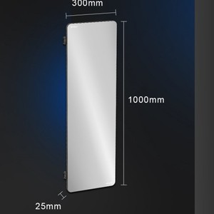 Unihopper Wardrobe <b>Door</b> Mirror Aluminum Frame Led Illuminated Wall Mount Home Use Minimalist Design - Product Image 2