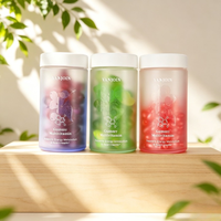 Contenant en verre pour vitamines gélifiées et suppléments quotidiens, avec bouchon sécurité enfant, design coloré et pulvérisateur, disponible en 30ml, 60ml, 90ml, 120ml, 150ml, 180ml