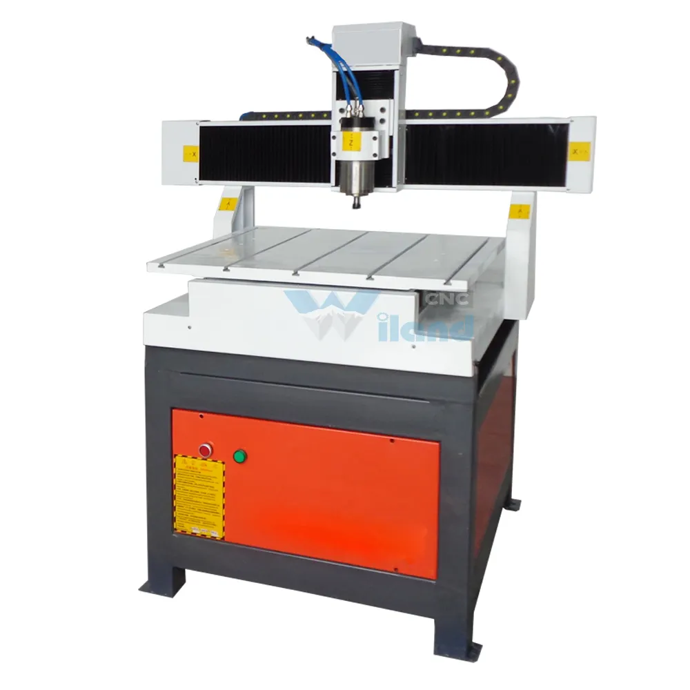 Nieuwe Ontwerp Cnc Router Machine Cnc Graveren Snijmachine Kleine Roterende Cnc 6060 Voor Router Metalen Hout 1500W Pcb