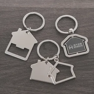 Chuyên Nghiệp Thủ Công Và Quà Tặng Móc Chìa Khóa Kim Loại Nhà Chủ Đề Vòng Chìa Khóa Mở Chai Keychain Với Tùy Chỉnh Khắc Logo