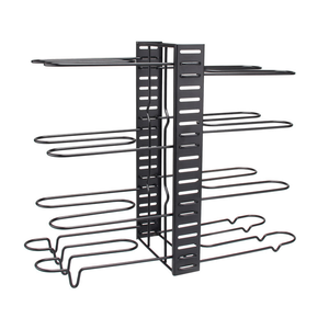 Công Cụ Nhà Bếp Lưu Trữ Kệ Chiều Cao Có Thể Điều Chỉnh Nồi Nắp Chủ Nhiều Lớp Nồi Và Pan Tổ Chức Giá <span class=keywords><strong>1</strong></span> Hoặc 2 Bên Màu Đen Kim Loại Sắt - Product Image 5