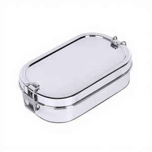 Lonchera de Acero Inoxidable a Prueba de Fugas con Compartimentos, Contenedor Hermético para Almacenamiento de Alimentos para Oficina, Escuela y Viajes - Product Image 1