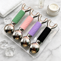 Globes de glace robotisés en acier inoxydable pour massage facial par cryothérapie, raffermissement de la peau, réduction des gonflements, instrument de beauté pour les soins de la peau