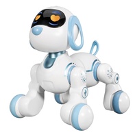 Robot chien intelligent à détection de mouvements, télécommandé, programmable, avec détection tactile de la tête, jouet robot chien acrobatique