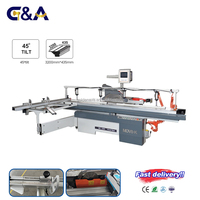 Promotion : Scie à panneaux verticale G&A MDV8-K de haute précision pour le bois et le MDF, avec table coulissante, moteur 5,5 kW, automatique pour panneaux de contreplaqué