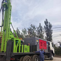 Marteau pneumatique monté sur camion, équipement de forage géotechnique, moteur diesel, profondeur maximale de 600 m, Chine, pour forage d'eau