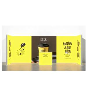Stand d'exposition portable imprimé avec éclairage <span class=keywords><strong>LED</strong></span> SEG pour salons professionnels |   Stand d'exposition |   Stand personnalisé - Product Image 4