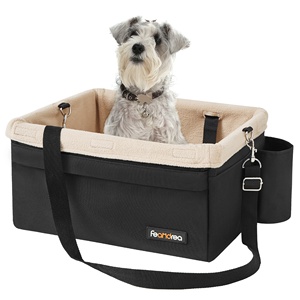 Siège surélevé multifonctionnel pour chien Feandrea, lavable, chaud, lit de voyage pour chien, siège de voiture pour chien avec poche de rangement - Product Image 1