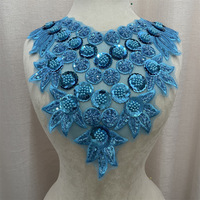 Patchs à coudre en dentelle florale en forme de cœur brodés en 3D pour chapeaux, en PVC avec strass, type feutre, tissu en dentelle