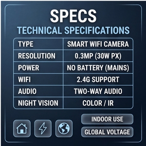 Caméra de sécurité domestique WiFi PTZ SHUZHI <span class=keywords><strong>4MP</strong></span> avec vision nocturne, modèle E27 - Product Image 6