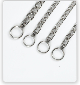 Correa de Perro de Acero Inoxidable y Titanio, Estilo Cubano, de Lujo, Duradera, de 35-80 cm, para Mascotas Pequeñas, Medianas y Grandes - Product Image 4