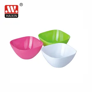 Plastic Salad Bowls Latest Design Multifunctional Bowl Colorful Square Salad Bowl