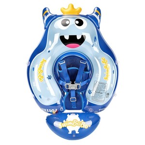 Flotador de natación para bebés Swimbobo Little Monster con parasol desmontable y anillo para las axilas, para piscina y parque acuático, de 6 a 36 meses. - Product Image 1
