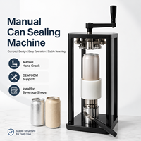 Machine de scellage de canettes semi-automatique à vente directe d'usine en Chine, petite scelleuse manuelle pour canettes de soda, bière et jus