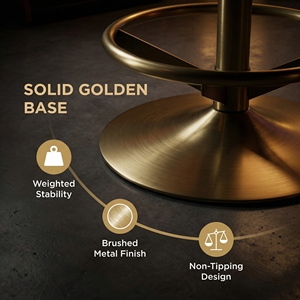 Ghế chơi bài da cao cấp hiện đại, chất lượng cao, dùng cho thương mại, có đế kim loại điều chỉnh được, thích hợp cho nhà hàng và phòng tập thể dục - Product Image 5