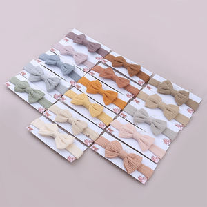 UNIQ โบว์อเนกประสงค์สำหรับเด็ก,โบว์ผูกผมทำมืออุปกรณ์เสริมผมผสมหลายสี - Product Image 3