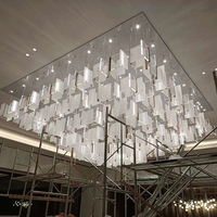 Grande suspension lumineuse moderne de luxe pour intérieur, lustre à perles de cristal K9 pour salon, suspension ovale pour plafond