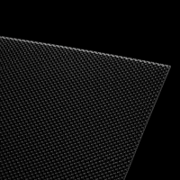 Plaque diffuseur prismatique KUNXIN PMMA UGR<19 2mm transparente à motif optique prismatique anti-éblouissement 1220*2440mm RoHS