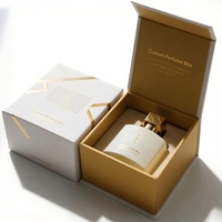 Boîte magnétique de parfum personnalisée pour les soins de la peau de parfum avec emballage de boîte cadeau de luxe pour flacon de parfum et encre de soja biodégradable