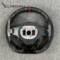 Volant personnalisé en fibre de carbone forgée avec des paillettes rouges pour Mercedes Benz AMG, amélioration de voiture personnalisée, pièces de rechange automobiles