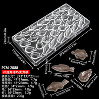 Accessoires pour gâteaux DIY, moule en polycarbonate pour chocolat, matériau PC PS de qualité alimentaire pour formes complexes et démoulage facile