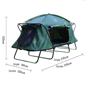 Lit de camping pliable pour 1 à 2 personnes, hors sol, lit de camping pliable, tente de camping, tente de camping à monter sur un lit pliant ou à utiliser <span class=keywords><strong>seul</strong></span> - Product Image 5