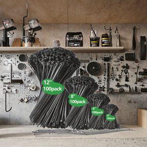 Groothandel Fabrikant Zwart Custom Kleur Pa66 Heavy Duty Plastic Zelfsluitende Zip Tie <span class=keywords><strong>Nylon</strong></span> Kabelbinders - Product Image 2