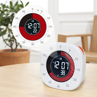 Minuteur numérique visuel intelligent USB 60 minutes pour enfants, idéal pour la cuisine, l'étude et la gestion du temps (type Pomodoro)