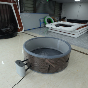 Nueva llegada inflable 1,8 M <span class=keywords><strong>madera</strong></span> Spa baño masaje bañera <span class=keywords><strong>jacuzzi</strong></span> para 4 adultos - Product Image 6