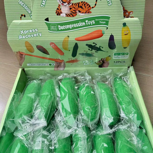 Jumbo Giant Pickle Squishy Stress Relief Toy with Slow Rebound Silicone & Plastic Material Strawberry Grape Flavors 8cm Size - Product Image 3