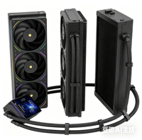 Kit de refroidissement liquide AIO de haute qualité 360 mm avec roulement fluide, dissipateur thermique en cuivre et aluminium, ventilateur 4 broches, alimentation 3 broches pour carte graphique et boîtier de jeu