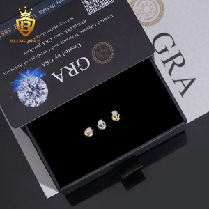 Алмазные гвоздики в стиле хип-хоп 925 3 мм, 4 когтя - Product Image 5