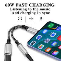 Adaptateur casque et chargeur USB C 4 en 1 ZENIQEEN, type C vers prise jack auxiliaire avec microphone, charge rapide PD, câble numérique USB C