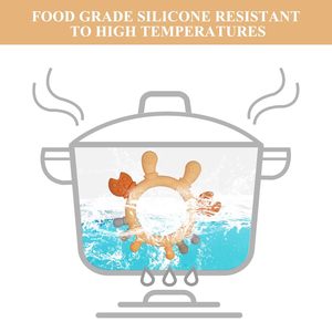 Mordedor de Silicona de Grado Alimenticio Libre de BPA, Suave, Unisex, para Bebés, con Forma de Elefante, Juguete para Masticar - Product Image 2