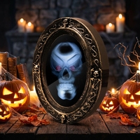 Miroir magique à commande lumineuse, décoration d'Halloween, spectacle de danse, spectacle théâtral, arrangement de décors