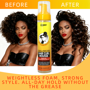 <span class=keywords><strong>Mousse</strong></span> coiffante volumisante à tenue forte anti-frisottis hydratante <span class=keywords><strong>pour</strong></span> <span class=keywords><strong>cheveux</strong></span> bouclés, soin capillaire multi-usages OEM - Product Image 2