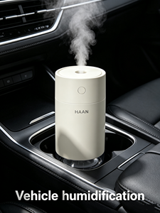 Humidificateur portable à buse unique avec stérilisation UVC, batterie rechargeable 2000 mAh, réservoir 380 ml, 2 modes de brumisation et veilleuse pour chambre et bureau - Product Image 4