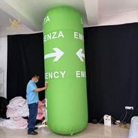 Panneau gonflable personnalisé pour sortie d'urgence, guide de lieu pour salons professionnels, marqueur d'évacuation de foule pour festivals de musique