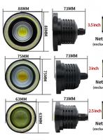 Feux antibrouillard de voiture haute luminosité, étanches IP67, 2,5-3,5 pouces, éclairage de travail tout-terrain, 10W 12V, système d'éclairage LED pour voiture