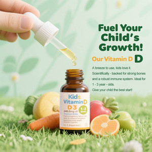 Gouttes pédiatriques en vitamine D de qualité supérieure avec approvisionnement en vrac d'ingrédients naturels - Product Image 5