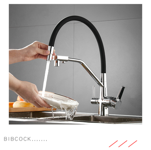 Rozin — robinet mitigeur de cuisine à retrait pour évier avec filtre d'eau - Product Image 3