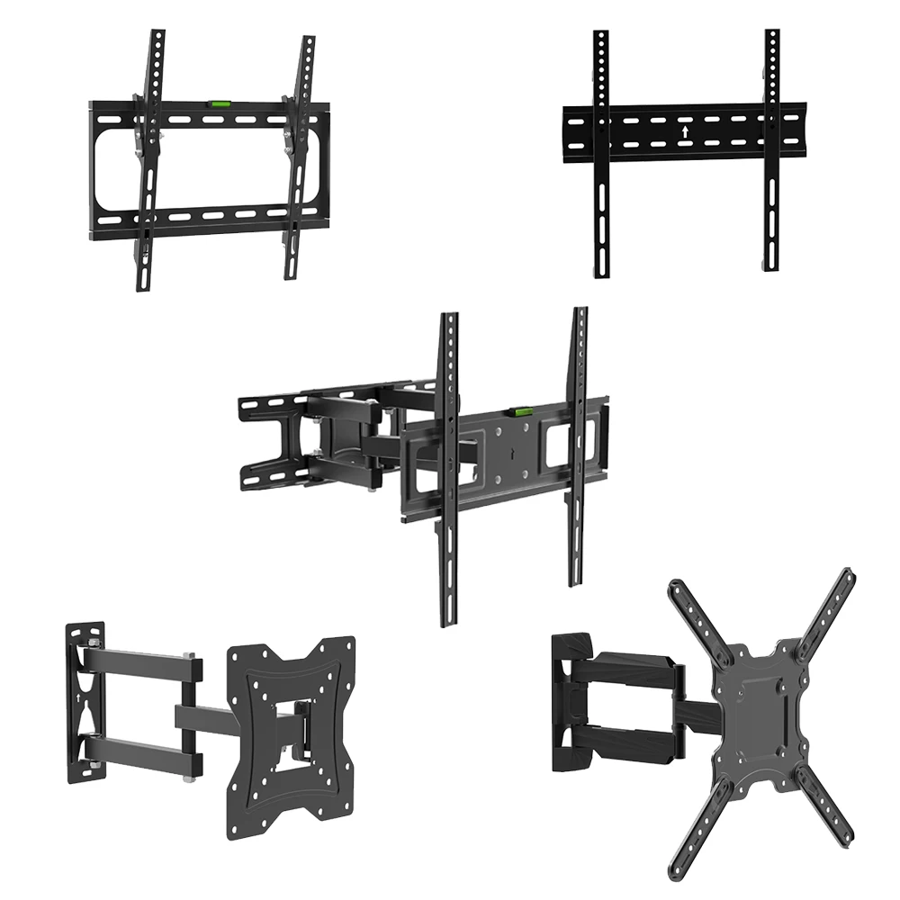 Charmount grosir baja kualitas tinggi gerakan penuh dudukan dinding TV Tilt putar Soporte de TV Mount