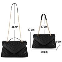 Sac à main matelassé en cuir véritable pour femme, avec bandoulière chaîne réglable, sac à bandoulière en polyester pleine fleur, OEM/ODM