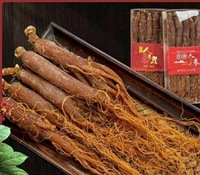 Ginseng Rouge de Montagne de Changbai, Racine Entière Séchée en Bandes Fines, Qualité Premium, Qualité Alimentaire, Thé Herbal Énergisant Brut en Vrac