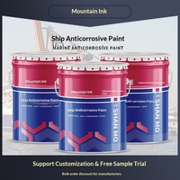 Peinture liquide imperméable en spray pour coque de bateau marine d'usine, revêtement supérieur en caoutchouc chloré antirouille et anticorrosion
