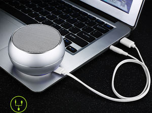 GBPDIA Enceinte Bluetooth portable puissante avec radio, réveil et subwoofer, texture métallique, pour voiture - Product Image 4