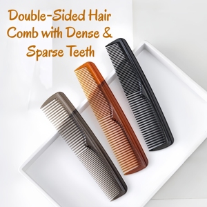 New Practical <strong>Double</strong>-sided Dense Sparse Teeth Hair Comb Lightweight Compact Portable Hair Tool for Thick Coarse Hair Salon Home - Product Image 3