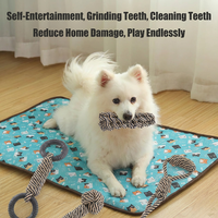Jouets à mâcher interactifs en corde de coton pour nettoyer les dents des chiens, avec un design simple pour les petits chiens