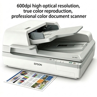 Scanner à plat USB haute vitesse DS-70000 A3 CCD 600 dpi, chargeur automatique de documents 200 feuilles, 140 ipm, numérisation recto-verso, archivage de bureau, garantie 1 an