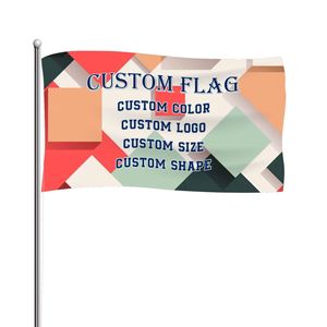 Bandera de Poliéster Personalizada, Bandera Promocional de Marketing, Banderas con Logotipo Personalizado - Product Image 1